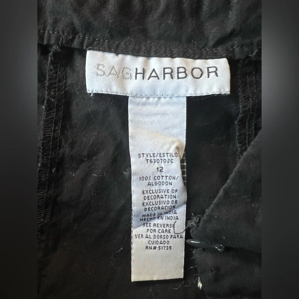 Sag Harbor Black Cotton Apparel